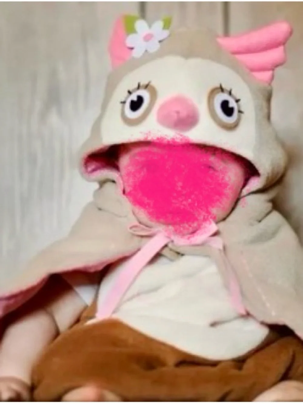 Pottery Barn Kids Brown Pink White Owl Costume